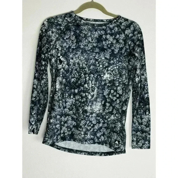 COPY - Burton Midweight Crew Base Layer Anti Chafe  Size Large Gray and Black - Picture 1 of 4